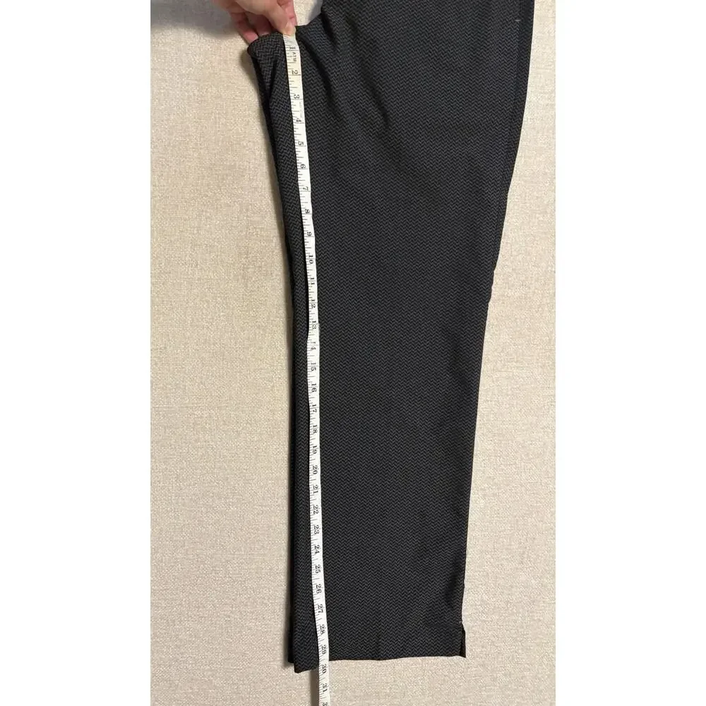 Nike Golf Mens Pants 34 x 30 Black Gray Chevron Geometric Tour Performance